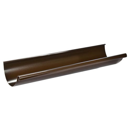 Steel roof gutter - FAVORIT 130 - DEVOREX PLC - semi-circular / angular