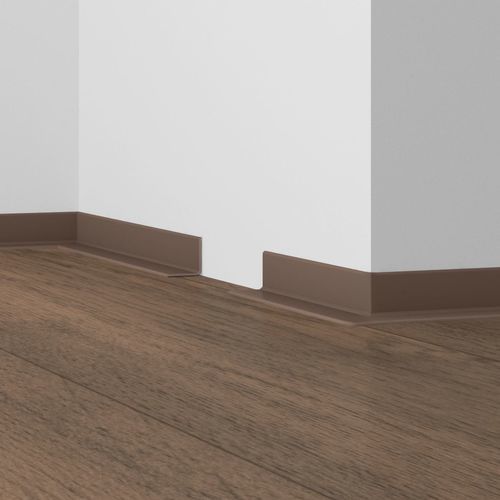 Gray baseboard - WLK 20 REMUR - DÖLLKEN Profiles GmbH - black / white / polymer