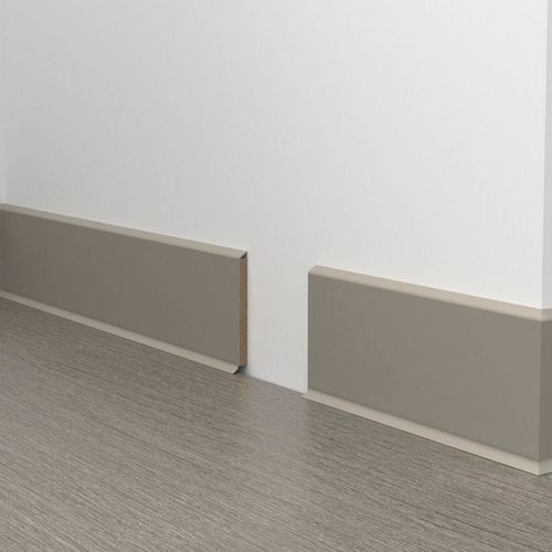 Gray baseboard - S 60 FLEX LIFE - DÖLLKEN Profiles GmbH - white / anthracite / black