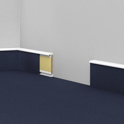 White baseboard - TS 60 LIFE TOP - DÖLLKEN Profiles GmbH - silver-colored / anthracite / gray