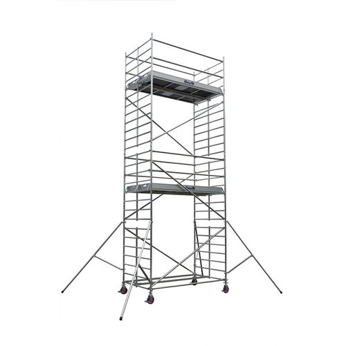 Aluminum scaffolding - 254 SERIES - DUARIB - high / on casters