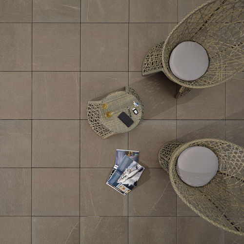 Sintered stone paving slab - L'ALTRA PIETRA - COLOSSEO PORPHYRBRAUN - GRANULATI ZANDOBBIO SPA - porcelain stoneware / outdoor / textured