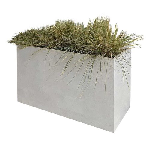 Sintered stone planter - SUPREMA - GRANULATI ZANDOBBIO SPA - rectangular / square / high