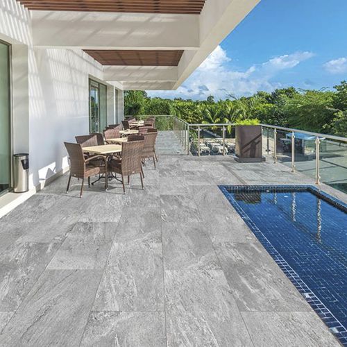 Porcelain stoneware paving slab - CERVINO GREY - GRANULATI ZANDOBBIO SPA - outdoor / for parking lot / poolside
