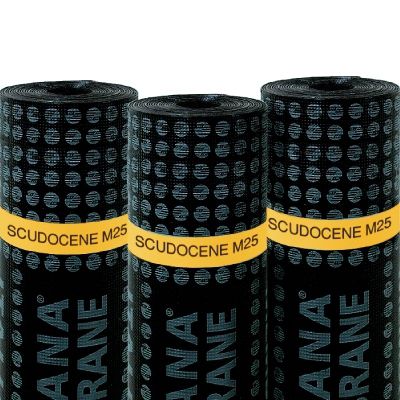 Foundation waterproofing membrane - SCUDOCENE M25 - ITALIANA MEMBRANE SPA  - for roof / roll / slate