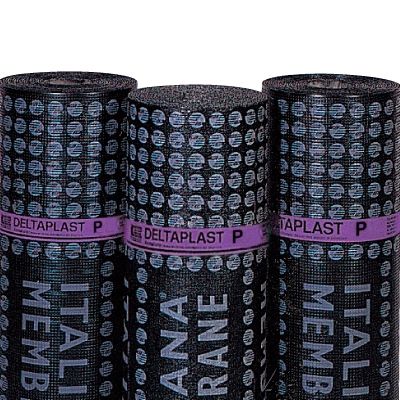 Bridge construction waterproofing membrane - DELTAPLAST P - ITALIANA MEMBRANE SPA  - roll / bituminous / slate