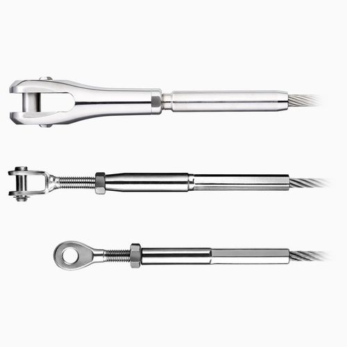 Stainless steel turnbuckle - JAKOB FRANCE  - for metal cable / for railing