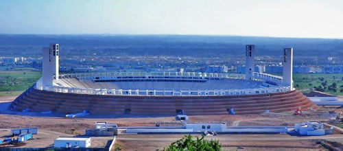 Cable-and-membrane tensile structure - STADE D'AGADIR  - Jet contractors - roof / with PVC membrane / for stadium