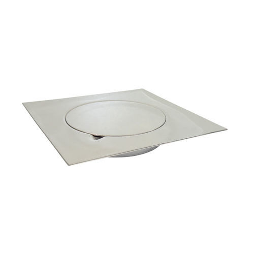 Stainless steel floor drain - CH10-06 - STAMPLAST SRL - bathroom / grated / square