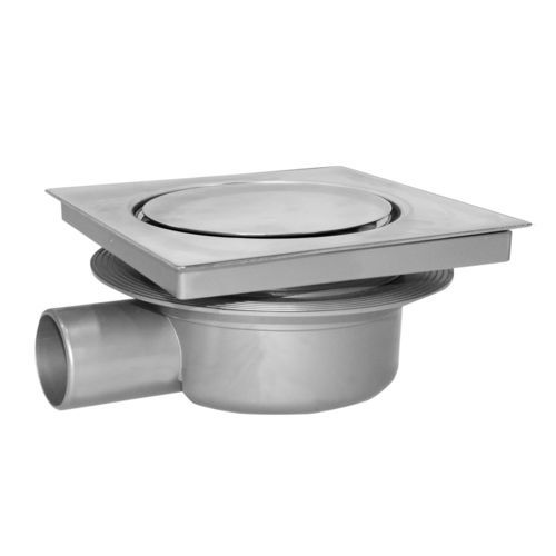 ABS floor drain - CH15TEL-01A - STAMPLAST SRL - stainless steel / bathroom / grated