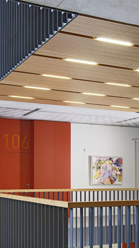 False ceiling acoustic panel - DEWETON® - TAVAPAN SA - wooden / rectangular / commercial