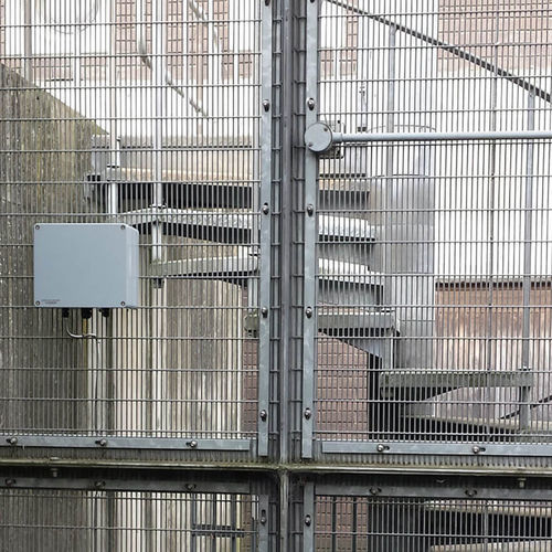 Welded mesh fence - ZAUN FENCING  - cast aluminum / intrusion detection