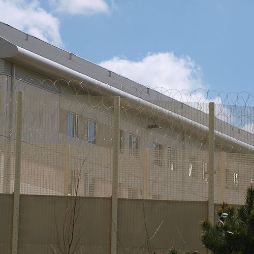 Welded mesh fence - HiSec - ZAUN FENCING  - powder-coated steel / high security