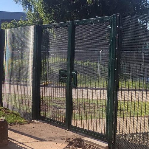 Swing gate - SR2 (B3) - ZAUN FENCING  - stainless steel / welded mesh / green