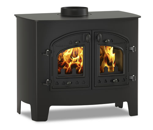Wood heating stove - A FLAT WOOD - Arada - Villager - traditional / metal