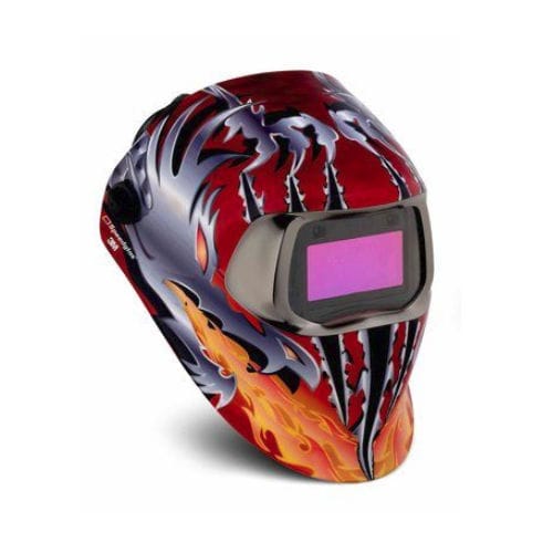 Auto-darkening welding helmet - SPEEDGLAS™ 100 RAZOR DRAGON  - 3 M France - EN 175 / MIG / TIG