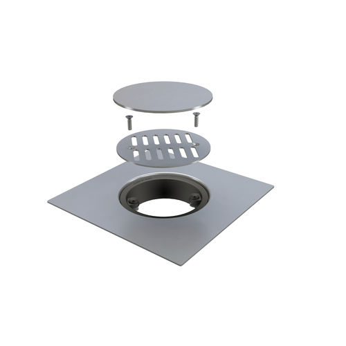 Shower drain grate - 6630IX20S - BONOMINI S.R.L. - stainless steel / PVC
