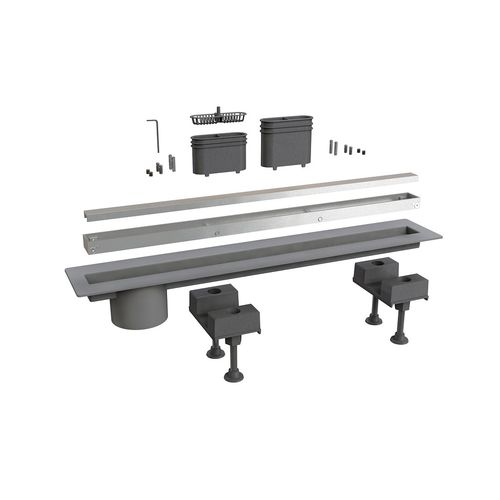Aluminum floor drain - 6825AL60S - BONOMINI S.R.L. - ABS / for shower / rectangular
