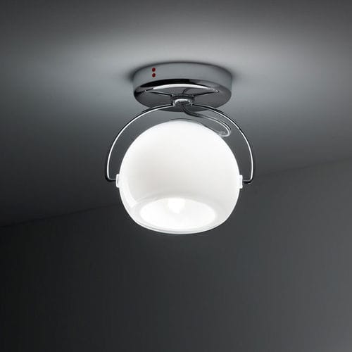 Contemporary ceiling light - BELUGA D57 - FABBIAN ILLUMINAZIONE - round / glass / metal