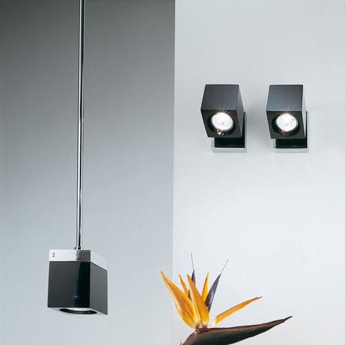 Contemporary wall light - CUBETTO D28 - FABBIAN ILLUMINAZIONE - indoor / metal / crystal