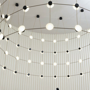 Contemporary ceiling light - POSILLIPO F75 - FABBIAN ILLUMINAZIONE - round / LED / dimmable