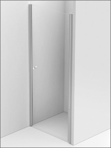 Swing shower screen - Form SOLO /DUO - BALTECO AS - for alcoves / tempered glass / clear glass
