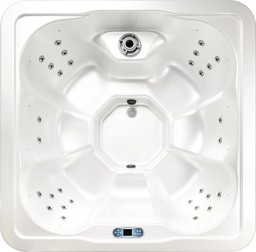 Above-ground hot tub - NORD - BALTECO AS - square / 7-person / outdoor