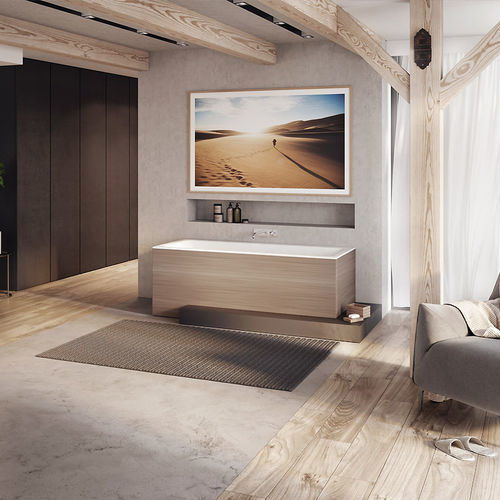 Free-standing bathtub - Plano  - BALTECO AS - for homes / Solid Surface / contemporary