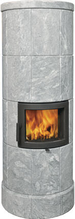 Wood heating stove - BABINA 3/4/5/6  - GRANIT KLEBER AS - contemporary / stone
