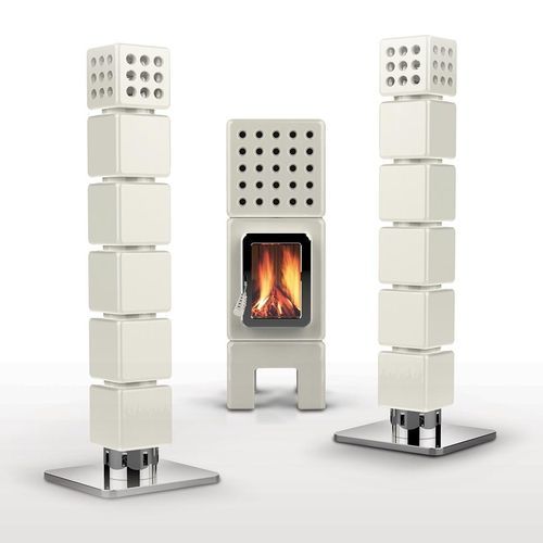 Hot water radiator - THERMOSTACK TOWER - LA CASTELLAMONTE Stufe di Ceramica - 800 w / 1800 w / contemporary