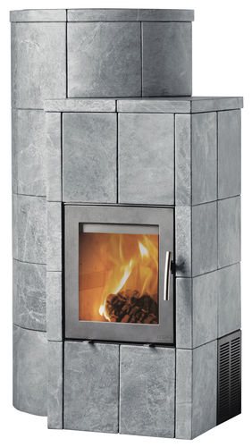 Wood heating stove - MQM - LOTUS Heating Systems A/S - contemporary / stone