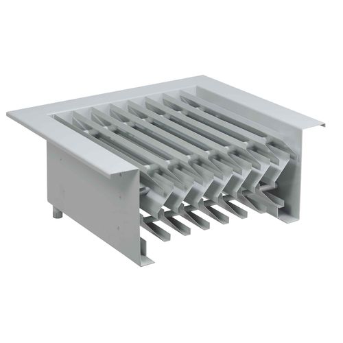 Aluminum ventilation grill - WSG-H SERIES - Lucoma - stainless steel / anodized aluminum / copper