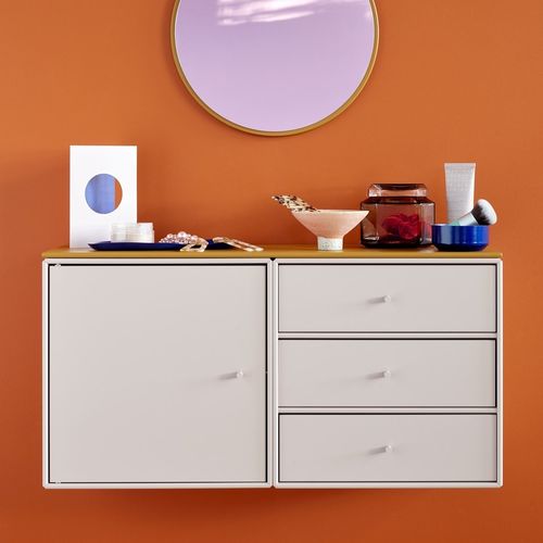 Wall-mounted storage cabinet - Mini 1103 - Montana Furniture - contemporary / lacquered MDF / gray