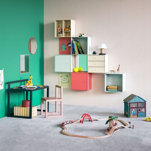 Wall-mounted mirror - Mini MSQ - Montana Furniture - contemporary / round / square