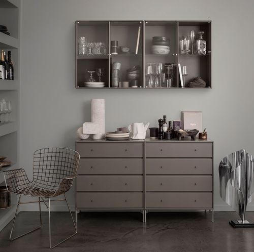 Contemporary chest of drawers - 1125 - Montana Furniture - lacquered MDF / rectangular / on casters