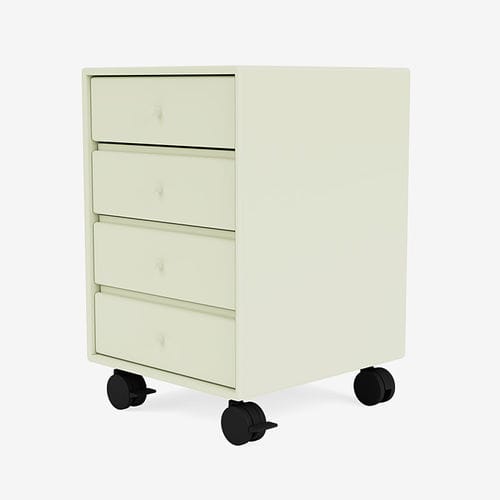 Lacquered MDF office unit - 4165 - Montana Furniture - 4-drawer / on casters