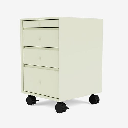 Lacquered MDF office unit - 4269 - Montana Furniture - 4-drawer / on casters