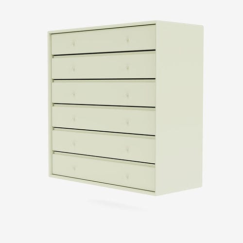 Contemporary chest of drawers - 1122 - Montana Furniture - lacquered MDF / on casters / wall-mounted