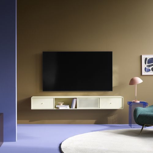Contemporary TV cabinet - OCTAVE VII  - Montana Furniture - lowboard / with storage / lacquered MDF