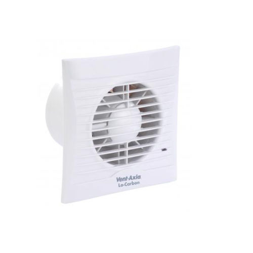 Extractor fan - LO-CARBON SILHOUETTE 100 / SELV SERIES - VENT-AXIA - wall-mount / window / recessed