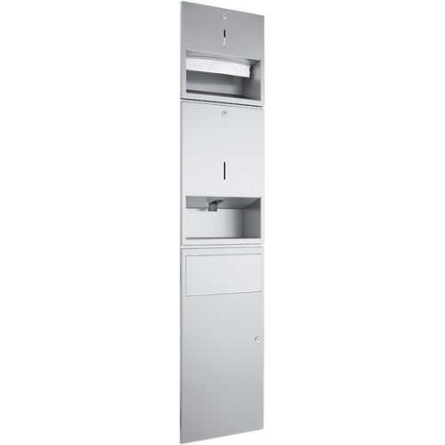 Built-in combination unit - WP500 - ERNST WAGNER GmbH & Co. KG - paper towel dispenser / waste bin / soap dispenser