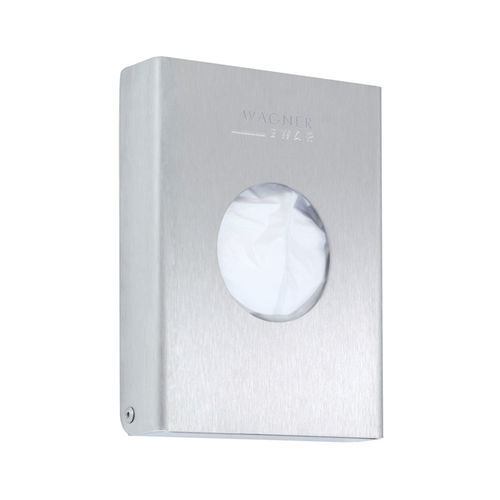 Wall sanitary bag dispenser - WP156 - ERNST WAGNER GmbH & Co. KG - stainless steel / commercial