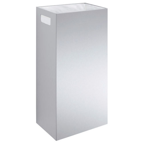 Hygienic trash can - WP152 - ERNST WAGNER GmbH & Co. KG - wall-mounted / stainless steel / polypropylene
