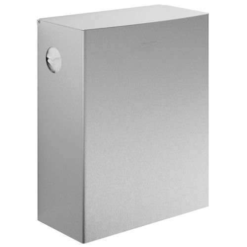 Hygienic trash can - WP177-2 - ERNST WAGNER GmbH & Co. KG - wall-mounted / stainless steel / with lid