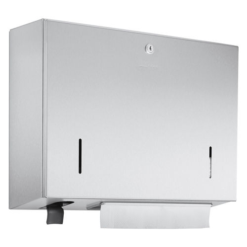 Paper towel dispenser combination unit - WP550-5 - ERNST WAGNER GmbH & Co. KG - soap dispenser / wall-mounted / stainless steel