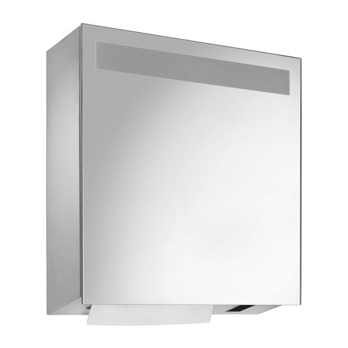 Bathroom mirror cabinet with paper towel dispenser - WP600E - ERNST WAGNER GmbH & Co. KG - with soap dispenser / contemporary / home