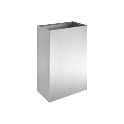 Wall-mounted trash can - WH15 - ERNST WAGNER GmbH & Co. KG - hanging / stainless steel / without lid
