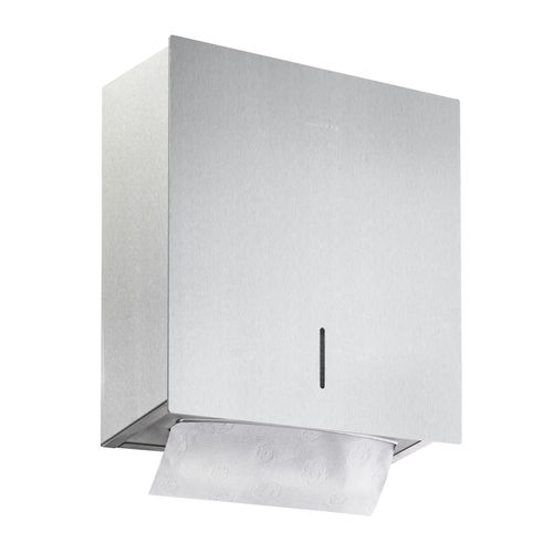 Wall-mounted paper towel dispenser - LN113 - ERNST WAGNER GmbH & Co. KG - powder-coated steel / polished stainless steel / brushed stainless steel