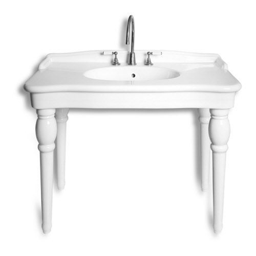 Free-standing washbasin - D31 D32 - Windsor Bathroom Company - porcelain / rectangular / classic