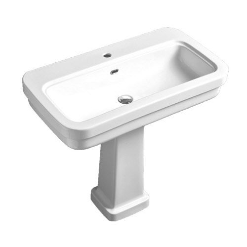 Free-standing washbasin - EVO12 EVO03 - Windsor Bathroom Company - ceramic / rectangular / Art Deco